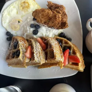 Chicken and Waffles! So delicious!
