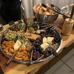 Cheese and fruit plate