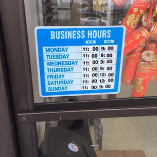 business hours