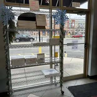 Online order pickup area