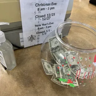 Holiday hours