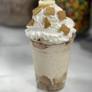 a dessert in a glass