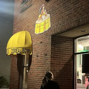 outside