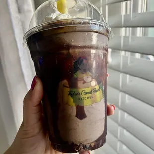 16 oz The Double Chocolate Turtle Shaker (dairy free)