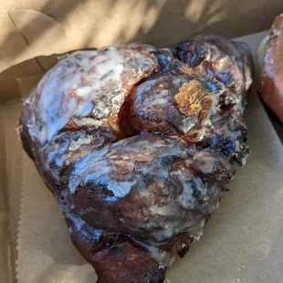 two doughnuts in a box