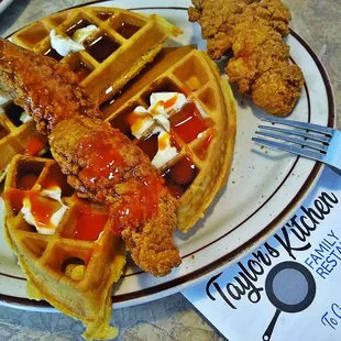 food, waffles