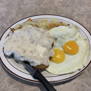 Country Fried Steak Breakfast!  Excellent!