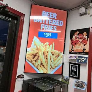 $3.99 Beer Battered Fries