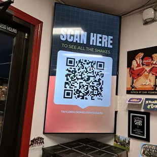 QR code to see all the shakes