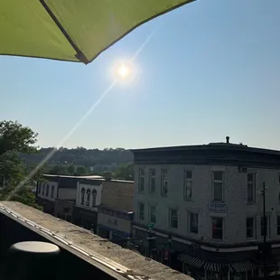 Fun view off the rooftop!