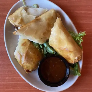 Crab Rangoon Spring Rolls