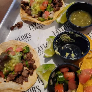 Steak tacos...there were 3...took my pic a lil late lol