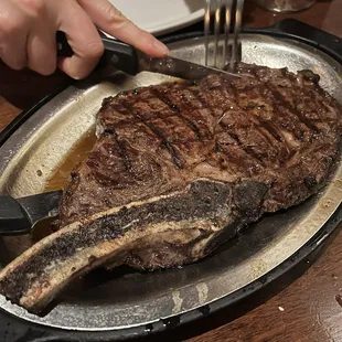Bone in rib eye