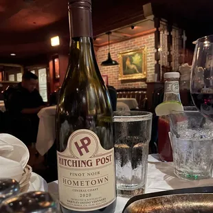 Good selection of California wines by the glass or bottle.