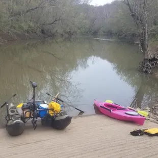 The ramp at the tail waters. Great for paddlers.