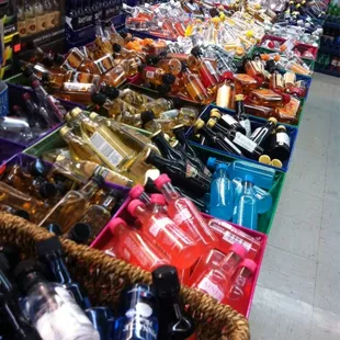 a wide selection of liquors