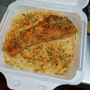 Salmon alfredo