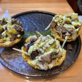 Toston relleño appetizer