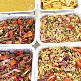 Different catering items