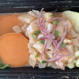 a meal in a plastic container