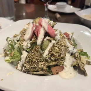 fattousha salad with chicken