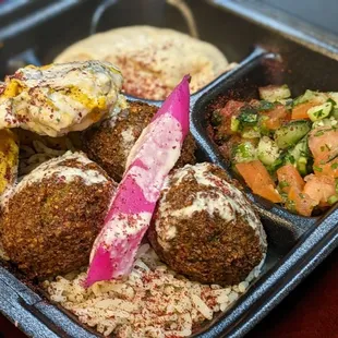 Falafel and Chicken Kabab Combo