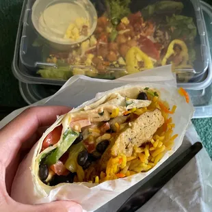 wrap and create your own salad