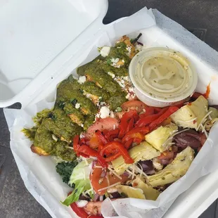 This was a chicken skewer one. Tasted amazing and super feeling. Great for the price.