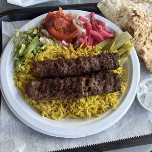 Lamb Kabab Plate