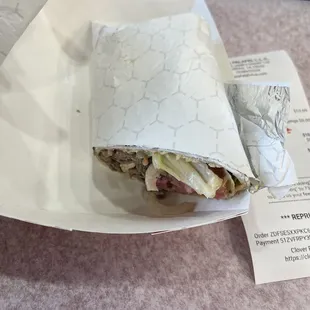 Lamb & Beef Shawarma wrap
