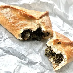 Spinach Pie. It's quite large for $1.95