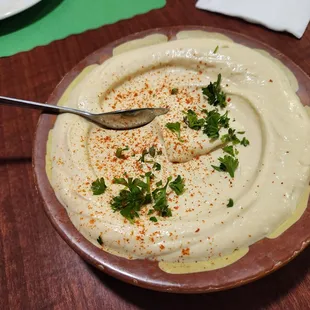 Regular sized hummus