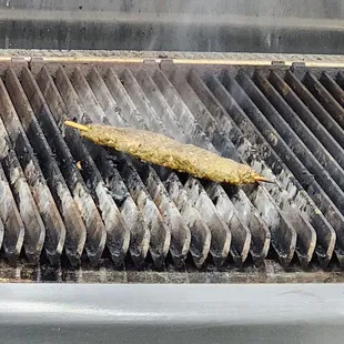 I think this was our Kefta skewer and it got left on the grill a little long.