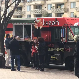 Tazah Mobile's first day at Ballston metro station in Arlington!!