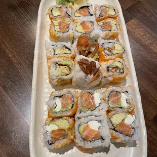 Philadelphia Roll, Spider Maki, Alaska Maki