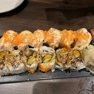 Yellowtail Nigiri Pink Lady Maki