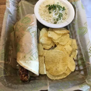 Grilled Chicken Basil-Pesto Gyro