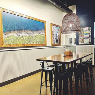 the dining area
