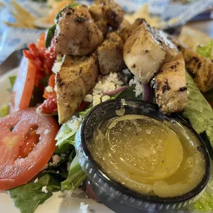 Greek Salad + Grilled Chicken Breast