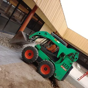 a green ski - doo