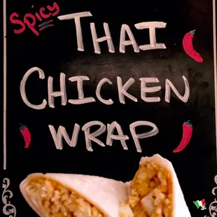 TGIF Special: THAI Chicken Wrap! Spice up your life!