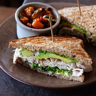 Smoked Turkey and Guacamole at Lunch