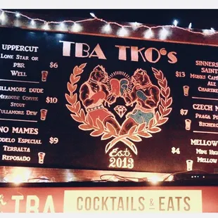 TBA TKO&apos;s : Beer and Shot Combos!