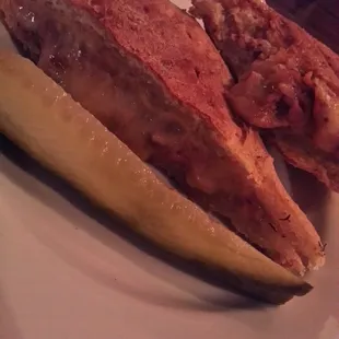 Snacking like a boss! Pulled pork, gooey cheese, and expertly toasted crunch! Pickle was pleasantly sweet.