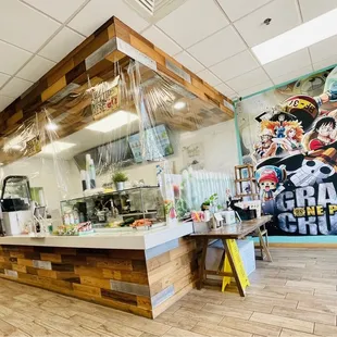 the interior of the restaurant