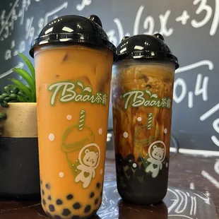 Thai tea , Brown Sugar Bubble Milk Tea