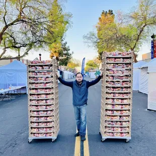 Doc with loads of French Brioches from The Brioche Lady.