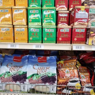 a variety of food items