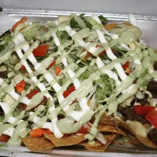 Nachos? They could be, choose from beef, steak, chicken, or shrimp.