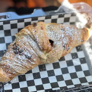 a pastry in a plastic container